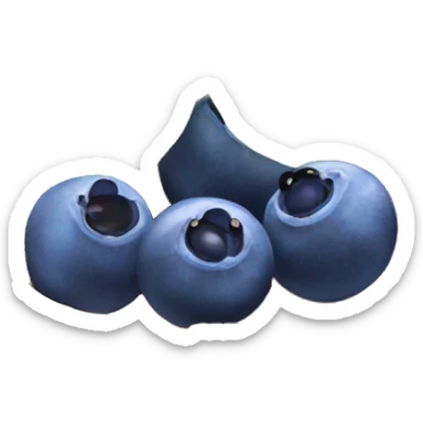 Blueberries in coconut bowl sticker