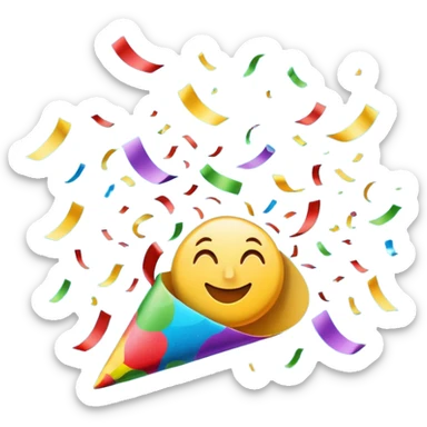 SUCCESS CONFETTI sticker