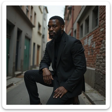 Tiakola posed on the cover of the album Mélo, urban atmosphere, dark colors, realistic style, artistic background inspired by the original cover, no text sticker