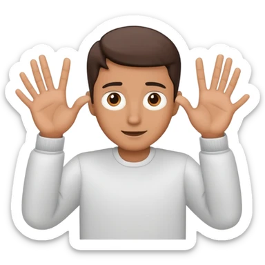 director hands frame gesture, filmmaker framing with hands sticker