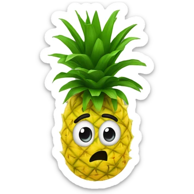 Upside down pineapple  sticker