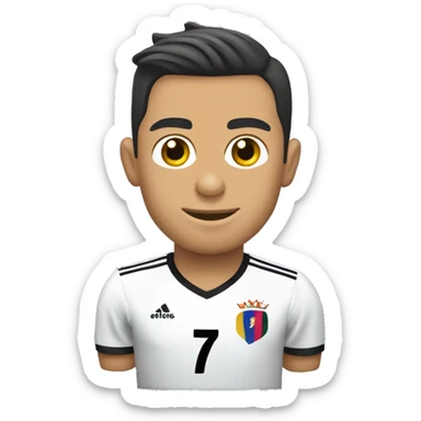 Cristiano ronaldo con la polera del colo colo sticker