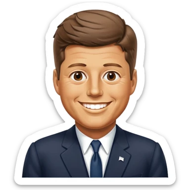 John F Kennedy, 35th president of the United States sticker