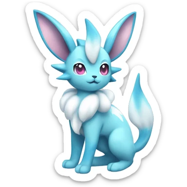Sylveon-Glaceon-Vaporeon full body sticker