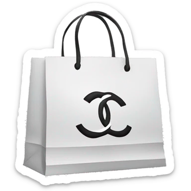 Chanel shopping bag paper sticker