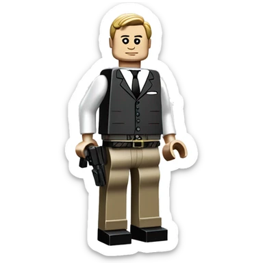 Daniel Craig lego full body sticker