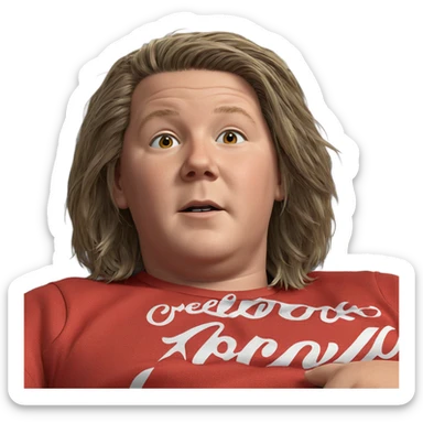 casual indoor portrait of boy sticker