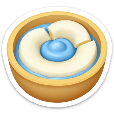 Un circulo de color azul claro que adentro este una palomita de color blanco sticker