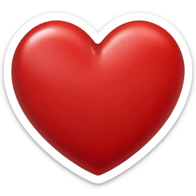 Painted heart sticker