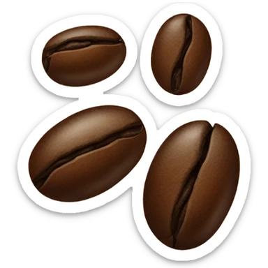 coffee bean sticker