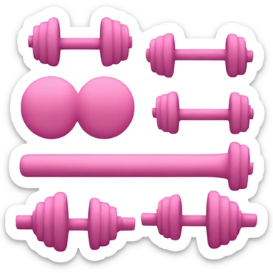 pink aesthetic gym emoji  sticker