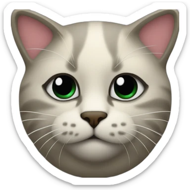 cat with ski mask on his face sticker