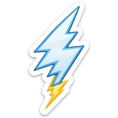 lightning bolt sticker