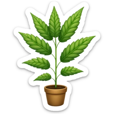 weed plant sticker