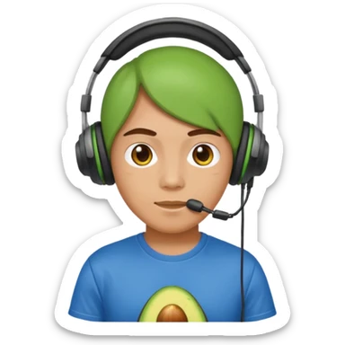 avocado playz youtuber sticker
