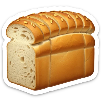 sliced loaf without face  sticker