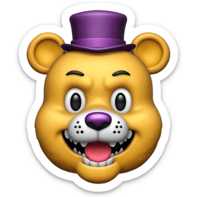 Nightmare Fredbear sticker