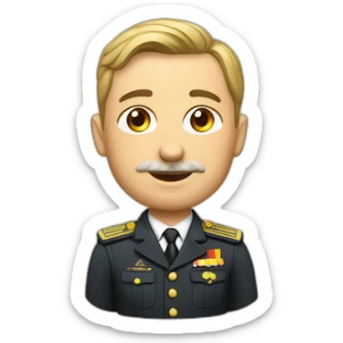 Un haut dignitaire allemand avec son uniforme  sticker