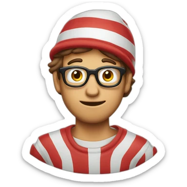 Waldo from where’s Waldo sticker