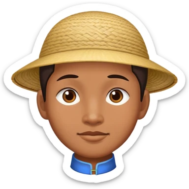 A vietnamese person. sticker