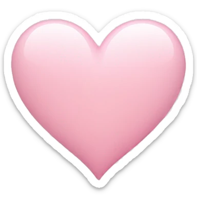 Light pink heart sticker