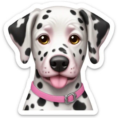 pink dalmatine sticker