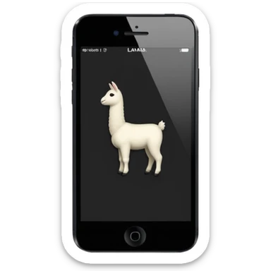 iphone  con fondo negro que diga "llamada" sticker