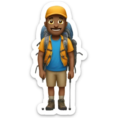 Hiking sticker