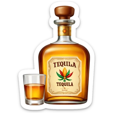 Bottle of Tequila sticker