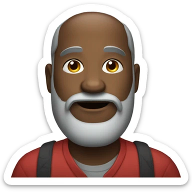 Create an emoji of a man who is big fan of apple mobiles  sticker