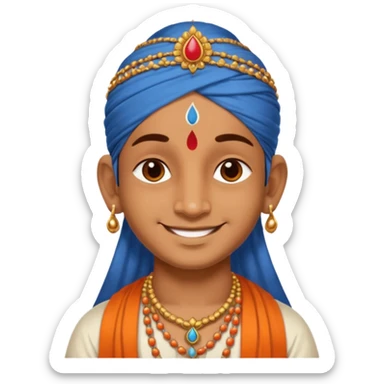Krishna tilak sticker