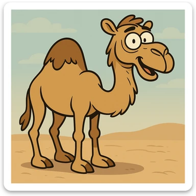 Camel sticker