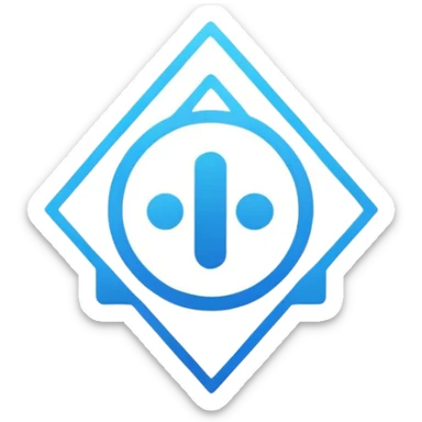 minimalist logo for AI SaaS service self2.art, simple and clean design sticker