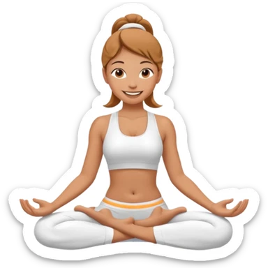 Yoga girl sticker