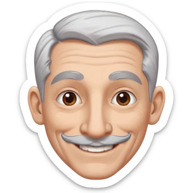 white-gray haired heavy tattooed big nose sticker