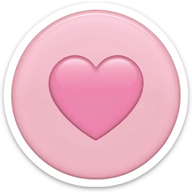 "Plain light pink circle emoji. No heart, face, or icons. Match the Notion pink heart (🩷) color and subtle gloss." sticker
