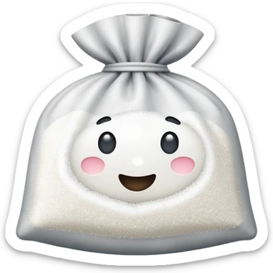 bag of sugar no face sticker
