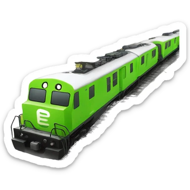 ecological train  sticker