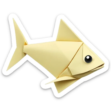 origami fish sticker