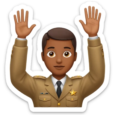 Hitler salute arm raised sticker