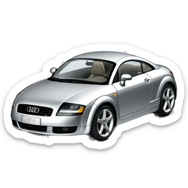 Audi tt de 1999 color plateado sticker