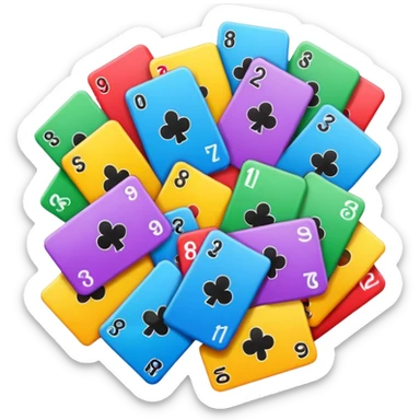 lottery cards sticker