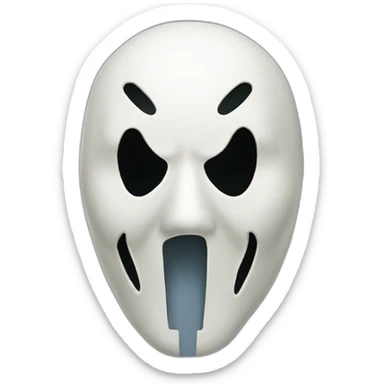 Ghostface mask sticker