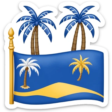 Make a emoji flag of Tokelau sticker