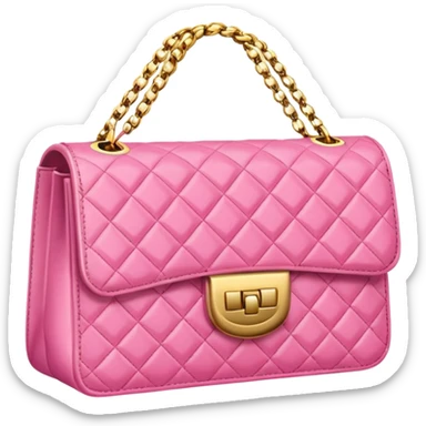channel pink bag sticker