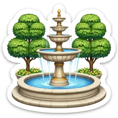 park Fountain sticker