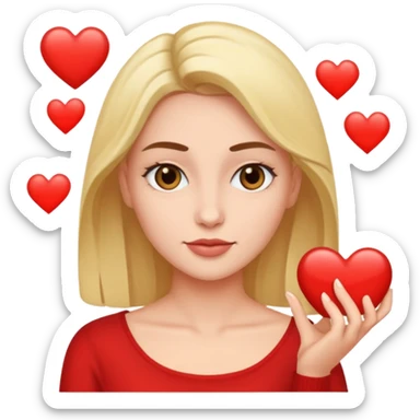 A woman generating her soulmate in an app sticker