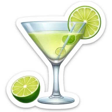 cocktail glass sticker
