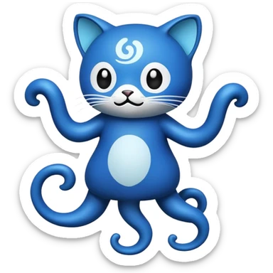 GitHub octocat with dynamic pose sticker