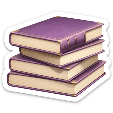 Mauve books sticker